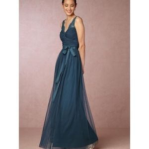 BHLDN Fleur Blue Opal Bridesmaid Dress